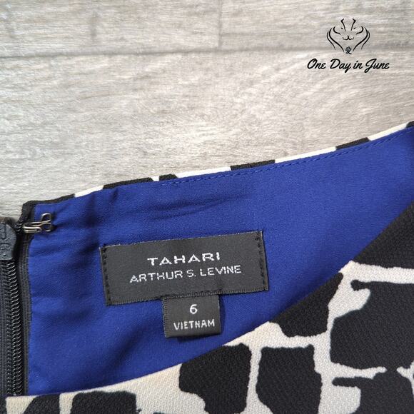 Tahari Long Sleeve Mini Dress Size 6 - Picture 4 of 7